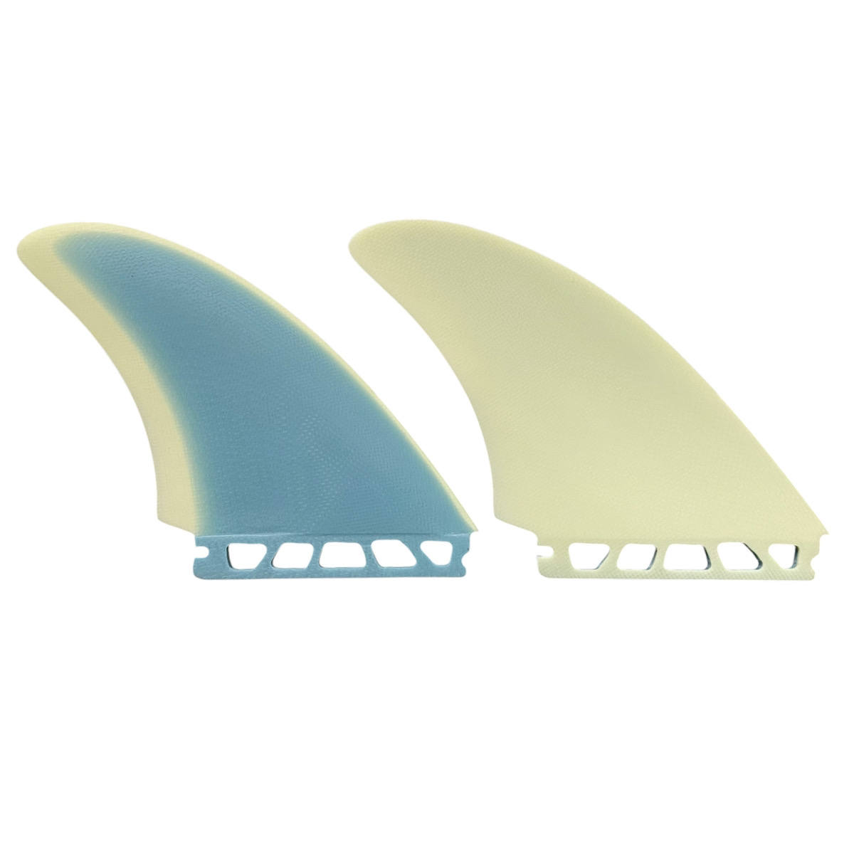 CRAFTSMAN FIN クラフトマン Twin Fin #1 FCS FUTURE キール ツイン フィン VOLAN BLUE YELLOW レトロ フィッシュ ヴォラン サーフィン 2本set